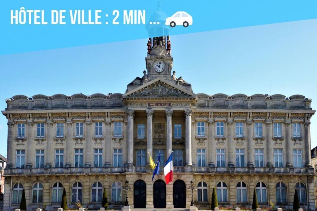 Cosy - Centre Ville - Parking Cambrai Exterior foto